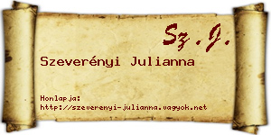 Szeverényi Julianna névjegykártya